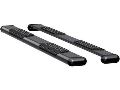 O-Mega II 6-Inch Oval Side Step Bars; Textured Black (19-24 RAM 1500 Quad Cab)