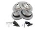 Semi-Metallic 5-Lug Brake Rotor and Pad Kit; Front and Rear (09-18 RAM 1500)