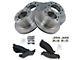 Semi-Metallic 8-Lug Brake Rotor and Pad Kit; Front and Rear (06-08 RAM 1500 Mega Cab)