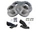 Semi-Metallic 8-Lug Brake Rotor and Pad Kit; Front and Rear (06-08 RAM 1500 Mega Cab)