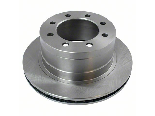 Semi-Metallic 8-Lug Brake Rotor, Pad and Caliper Kit; Rear (06-08 RAM 1500 Mega Cab)