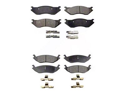 Semi-Metallic Brake Pads; Front and Rear (2005 RAM 1500, Excluding SRT-10)