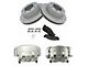 Semi-Metallic Performance 8-Lug Brake Rotor, Pad and Caliper Kit; Front (06-08 RAM 1500 Mega Cab)