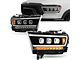 Sequential Full LED DRL Projector Headlights; Black Housing; Clear Lens (19-24 RAM 1500 w/ Factory Halogen Headlights)