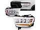 Sequential Full LED DRL Projector Headlights; Chrome Housing; Clear Lens (19-24 RAM 1500 w/ Factory Halogen Headlights)