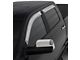 Tape-Onz Sidewind Deflectors; Front and Rear; Chrome (09-18 RAM 1500 Crew Cab)