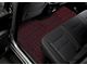 Single Layer Diamond Front and Rear Floor Mats; Black and Red Stitching (19-24 RAM 1500 Crew Cab w/ Front Bench Seat)