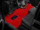 Single Layer Diamond Front and Rear Floor Mats; Full Red (09-18 RAM 1500 Quad Cab w/ Front Bench Seat)