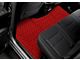 Single Layer Diamond Front and Rear Floor Mats; Full Red (19-24 RAM 1500 Quad Cab w/ Front Bench Seat & Rear Underseat Storage)