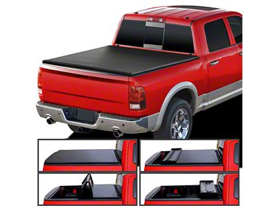 Soft Quad-Fold Tonneau Cover (09-18 RAM 1500 w/ 5.7-Foot Box)