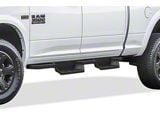 Square Tube Drop Style Nerf Side Step Bars; Matte Black (09-18 RAM 1500 Crew Cab)