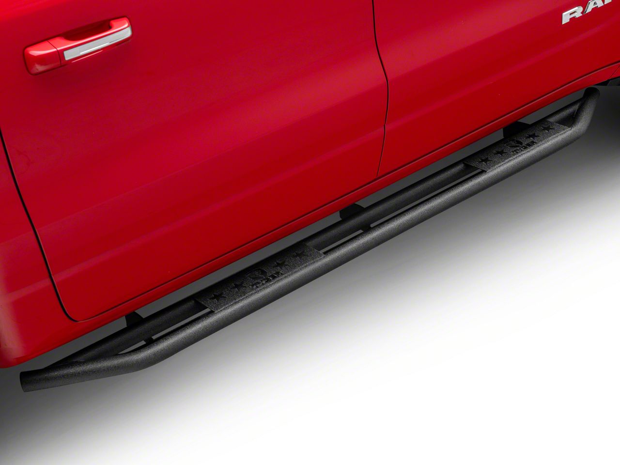 RAM 1500 Star Armor Side Step Bars; Textured Black (19-25 RAM 1500 Crew ...