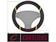 Steering Wheel Cover with Cleveland Cavaliers Logo; Black (Universal; Some Adaptation May Be Required)