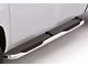 3-Inch Round Bent Nerf Side Step Bars; Polished Stainless (09-18 RAM 1500 Crew Cab)