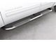 4-Inch Oval Bent Nerf Side Step Bars; Polished Stainless (09-18 RAM 1500 Quad Cab)