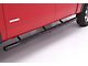 4-Inch Oval Straight Nerf Side Step Bars; Black (19-24 RAM 1500 Quad Cab)