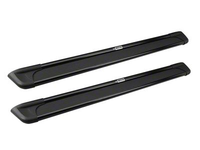 Sure-Grip Running Boards; Black Aluminum (09-18 RAM 1500 Regular Cab)