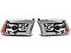 Switchback Sequential LED C-Bar Projector Headlights; Chrome Housing; Clear Lens (09-18 RAM 1500 w/ Factory Halogen Non-Projector Headlights)