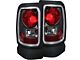 Tail Lights; Black Housing; Red Clear Lens (94-01 RAM 1500)