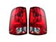 Tail Lights; Chrome Housing; Red Lens (09-18 RAM 1500 w/ Factory Halogen Tail Lights)