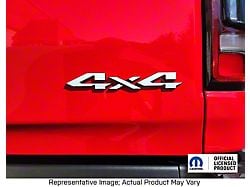 Tailgate 4x4 Emblem Overlay Decal; Carbon Fiber Black (19-25 RAM 1500 Big Horn)