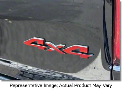 RAM 1500 Tailgate 4X4 Letter Overlay Decals; Carbon Fiber (19-24 RAM ...