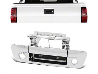 Tailgate Handle with Backup Camera and Key Hole; Chrome (09-18 RAM 1500)