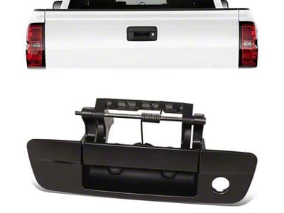 Tailgate Handle with Keyhole; Primed Black (09-18 RAM 1500)