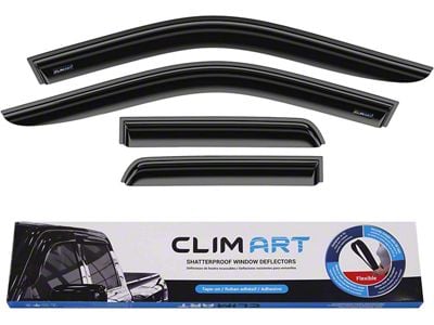 Tape-On Window Deflectors (09-18 RAM 1500 Quad Cab)