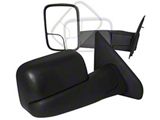 Manual Foldable Towing Mirrors; Textured Black (02-08 RAM 1500)