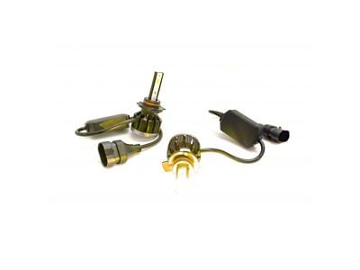 TRIO-GOLD Series Switchback LED Headlight Bulbs; Low Beam; 9012 (13-15 RAM 1500 w/ Factory Projector Headlights)