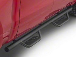 Tubular Style Drop Side Step Bars; Fine Textured Black (19-25 RAM 1500 Crew Cab)