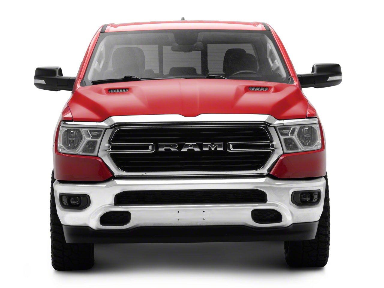 RAM 1500 Type-CLG Style Ram Air Hood; Unpainted (19-25 RAM 1500 ...