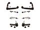 Front Upper Suspension Control Arm and Ball Joint Assemblies with Front Stabilizer Bar Link and Tie Rod End Kit (02-05 4WD RAM 1500)