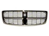 Upper Replacement Grille; Chrome (02-05 RAM 1500)