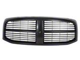 Upper Replacement Grille Shell; Black (06-08 RAM 1500)