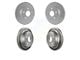 Vented 5-Lug Rotors; Front and Rear (02-18 RAM 1500, Excluding SRT-10 & Mega Cab)