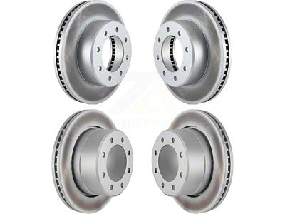 Vented 8-Lug Rotors; Front and Rear (2012 RAM 1500 Tradesman HD)