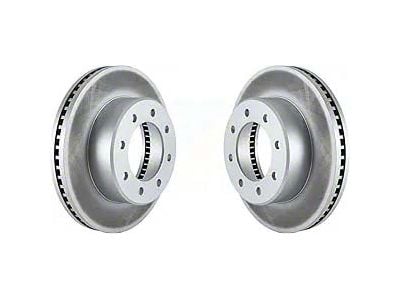 Vented Brake 8-Lug Rotors; Front Pair (2012 RAM 1500 Tradesman HD)