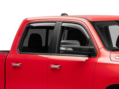 Ventgard Window Deflectors; Smoked (19-24 RAM 1500 Crew Cab)