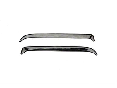 Ventshade Window Deflectors; Front; Stainless Steel (94-01 RAM 1500)