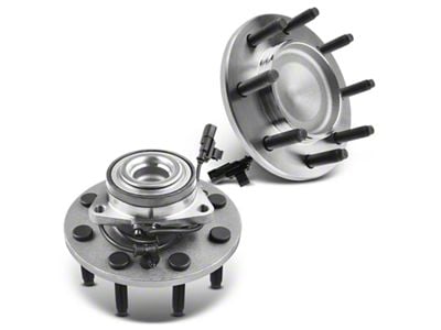 Wheel Bearing and Hub Assemblies with ABS Sensor; Front (06-08 2WD RAM 1500 Mega Cab)