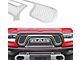 Wire Mesh Upper Grille Insert; Polished (19-24 RAM 1500 Rebel)