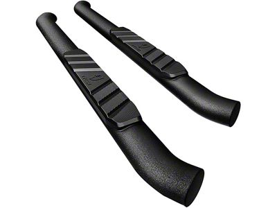 3.50-Inch Side Step Bars; Textured Black (10-24 RAM 2500 Regular Cab)