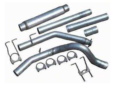 4-Inch Aluminized Turbo-Back Single Exhaust System with Glass Pack Muffler; Side Exit (98-02 5.9L I6 RAM 2500 w/o Catalytic Converter)