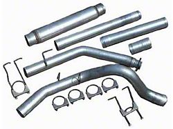 4-Inch Aluminized Turbo-Back Single Exhaust System with Glass Pack Muffler; Side Exit (04.5-07 5.9L RAM 2500)