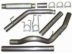 4-Inch Stainless Turbo-Back Single Exhaust System with HVS Welded Muffler and Polished Tip; Side Exit (03-04 5.9L RAM 2500 w/o Catalytic Converter)