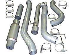 5-Inch Aluminized Turbo-Back Single Exhaust System with HVS Welded Muffler; Side Exit (98-02 5.9L I6 RAM 2500 w/o Catalytic Converter)