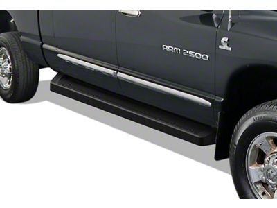 6-Inch iRunning Boards; Black (06-09 RAM 2500 Mega Cab)