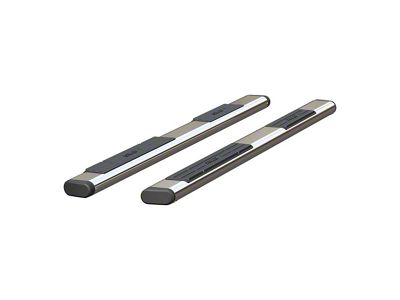6-Inch Oval Side Step Bars without Mounting Brackets; Polished Stainless (10-24 RAM 2500 Mega Cab)